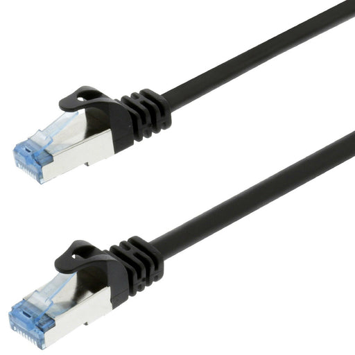 10m Black CAT6a S/FTP RJ45 Shielded Copper Patch Cable LSZH Ethernet Network Loops