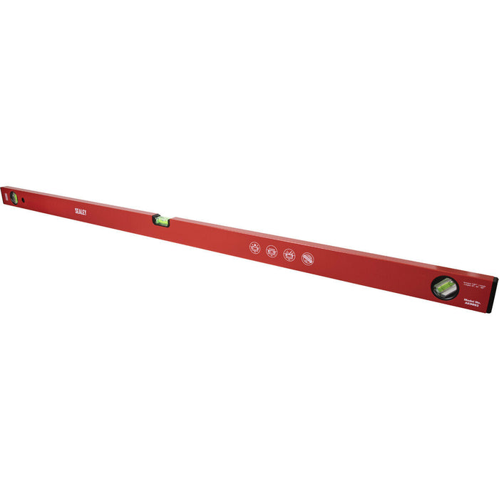 1200mm Powder Coated Spirit Level - Precision Milled - 45 Degree Angle Rule Loops