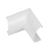 30mm x 15mm White Clip Over Internal Bend Trunking Adapter 90 Degree Conduit Loops