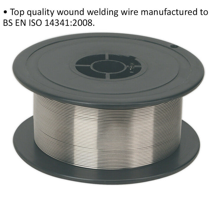 1kg Stainless Steel MIG Wire - 0.8mm Diameter - Wound Welding Wire Reel Spool Loops