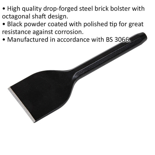 Drop Forged Brick Bolster - 75mm x 225mm - Octagonal Shaft - Corrosion Resistant Loops