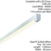 5ft 22W Cool White LED Linear Ceiling Strip Light T5 Fluorescent Replacement Loops
