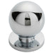 Solid Ball Cupboard Door Knob 25mm Diameter Polished Chrome Cabinet Handle Loops
