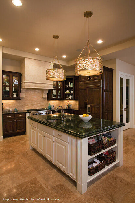 4 Bulb Ceiling Pendant Light Fitting Silver Leaf Patina LED E27 100W Bulb Loops