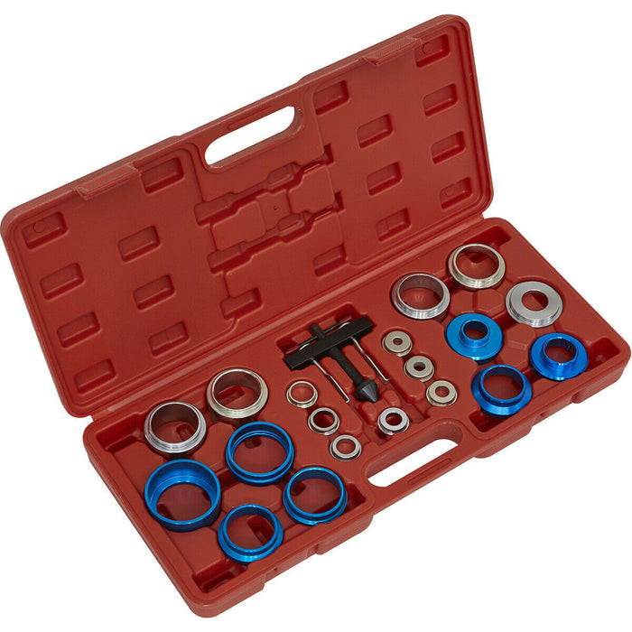 20pc Oil Seal Removal & Installation Kit - 8mm to 20mm Adapters - Pulley Flange Loops