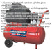 24 Litre Direct Drive Air Compressor - 1.5hp Motor - Automatic Pressure Cut-Out Loops