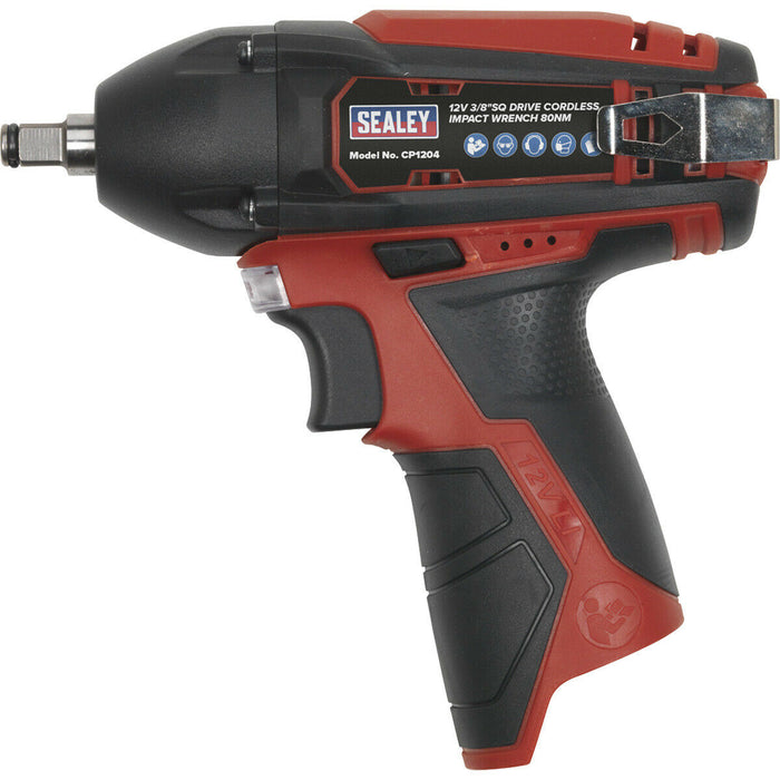 12V Cordless Impact Wrench - 3/8" Hex Drive - BODY ONLY - Variable Speed Loops