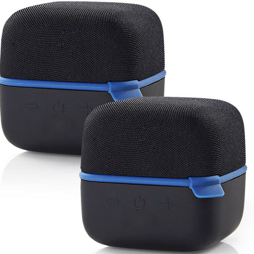 2x 15W Bluetooth Speaker Kit BLUE True Wireless Stereo Portable Rechargeable