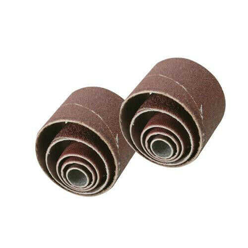 10 Pack 80 Grit Sanding Drum Sleeves Rotary Band Tool Drill Bit Accessories Loops