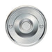 Decorative Door Bell Cover Satin Chrome 65 x 7mm Round Sleek Button Plate Loops