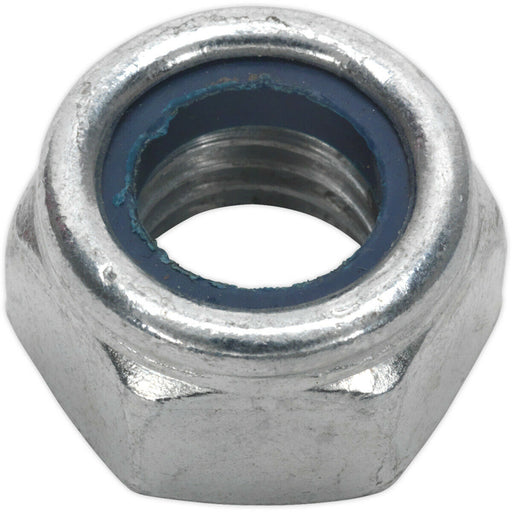 25 PACK - Zinc Plated Nylon Locknut Bolt - 2mm Pitch - M14 - DIN 982 - Metric Loops