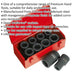 10 Piece PREMIUM Impact Socket Set - 1" Sq Drive - Deep Sockets - High Torque Loops