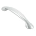 Flared Cabinet Pull Handle 165.5 x 23mm 128mm Fixing Centres Chrome Loops