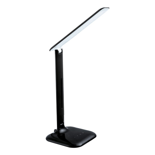 Table Desk Lamp Colour Black Steel Touch On/Off DIm Bulb LED 2.9W Included Loops