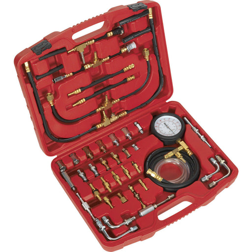 Fuel Injection Pressure Test Kit - High Pressure Gauge - Petrol Engine Systems Loops