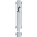 Surface Mounted Flat Sliding Door Bolt Lock 202 x 36mm Polished Chrome Loops