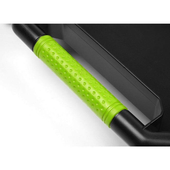 Creeper Tool Tray - Five Compartments - 360° Plastic Swivel Castors - Green Loops