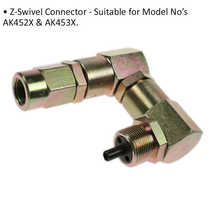 Z-Swivel Connector for ys01035 & ys01036 Air Operated Grease Pump Loops