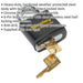 70mm Anti-Drill Padlock 14mm Hardened Steel Shackle 2 Key Weatherproof Security Loops