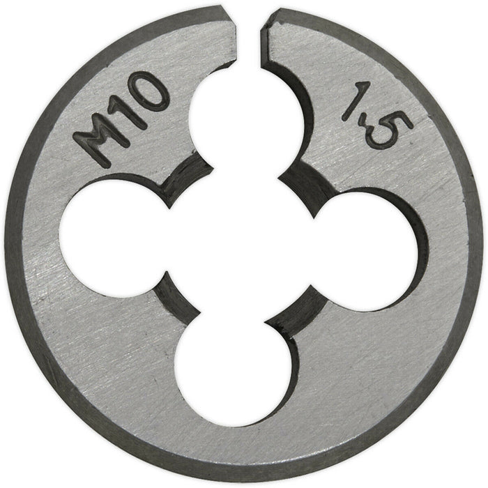 M10 x 1.5mm Metric Split Die - Quality Steel - Bar / Bolt Threading Bit & Case Loops