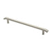 Flat Bar Pull Handle with Chamfered Edges 400mm Fixing Centres Satin Steel Loops