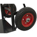 200kg Heavy-Duty Sack Truck PU Tyres - D-Shaped Handgrips - Steel Construction Loops