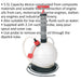 5.5L Oil & Fluid Extractor - Manual Vacuum Pump - Engine Oil Extraction Pump Loops