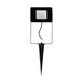 IP65 Outdoor Ground Spike Light Black Aluminium 10W Built in LED Spotlight Loops