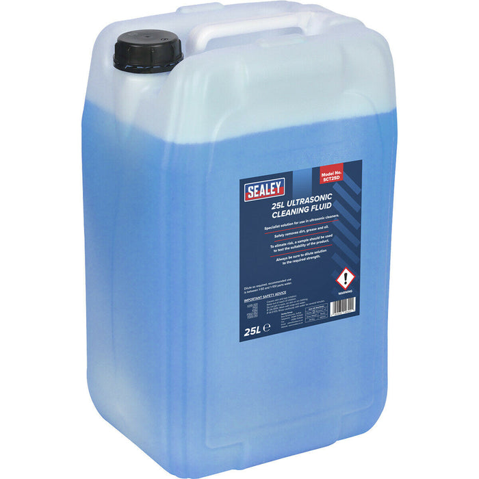 25L Ultrasonic Cleaning Fluid - Safely Removes Dirt Grease & Oil - Concentrated Loops