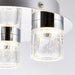 Flush Bathroom Ceiling Light Bubble Glass IP44 Warm White LED Lamp Chandelier Loops
