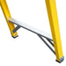 1.1m FIBREGLASS Swingback Step Ladders 6 Tread Professional Lightweight Steps Loops