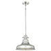 1 Bulb Ceiling Pendant Light Fitting Imperial Silver LED E27 100W Bulb Loops