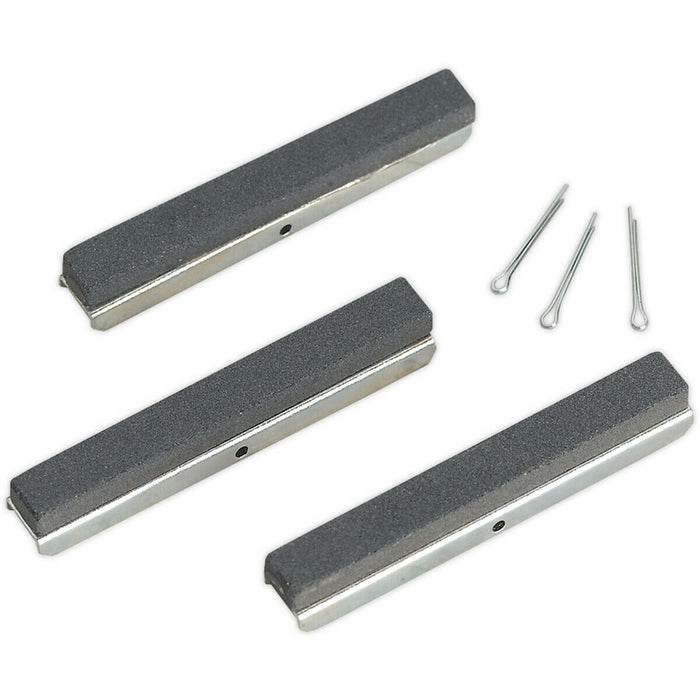 3 PACK 75mm Medium Grade Cutting Stone for ys10783 Triple Leg Cylinder Hone Loops