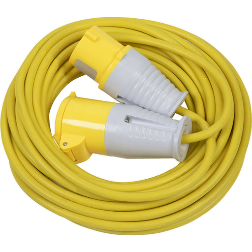 14m Extension Lead Fitted with 16A 110V Plug - Single 110V Socket - 2.5mm Cable Loops