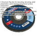 125mm Zirconium Flap Disc - 22mm Bore - Depressed Centre Disc - 40 Grit Loops
