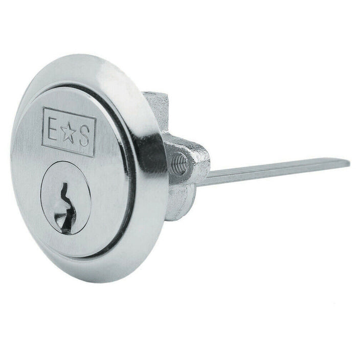 Standard Rim Cylinder Door Lock Keyed to Differ 5 Pin Nickel Plated Loops
