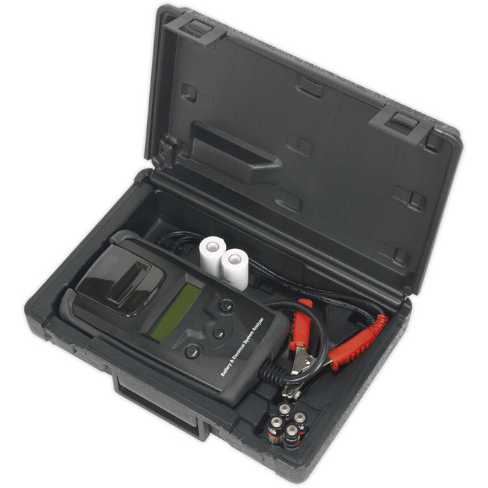 Digital Battery & Alternator Diagnostic Tool - Built-In Printer Battery Powered Loops