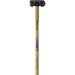 10lb Hardened Sledge Hammer - Hickory Wooden Shaft - Drop Forged Carbon Steel Loops