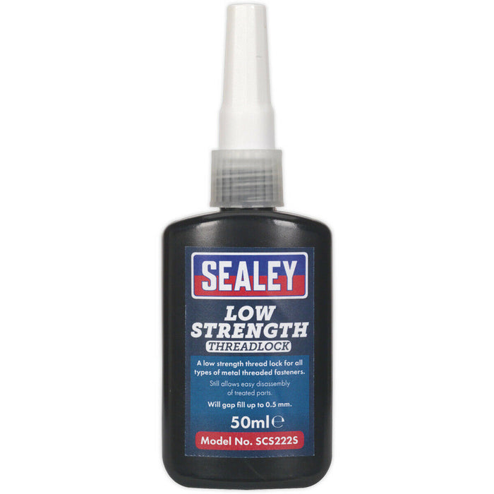 50ml Low Strength Thread Lock - Fill Up To 0.5mm Gaps - Metal Threaded Fasteners Loops