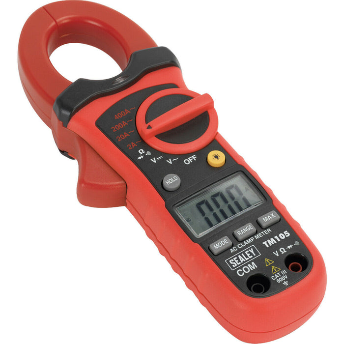 32mm 6 Function Auto-Ranging Digital Clamp Meter - Non-Contact Voltage Detection Loops