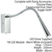 2 Pack | Adjustable LED Wall Light Warm White Chrome Flexible Bedside Lamp Loops