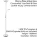 Mother & Child Floor Lamp Chrome Glass 1.8m Twin Light Dimmer Flexible Reading Loops