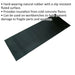 1000 x 2500mm Ribbed Workshop Mat - Hard Wearing Slip Resistant Rubber Cover Loops