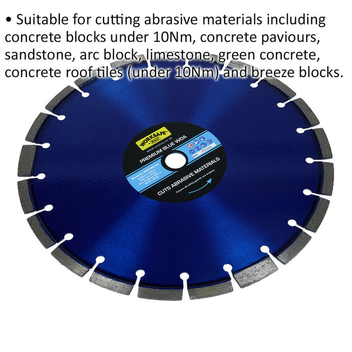 Premium Diamond Blade - 300mm Diameter - 20mm Bore - Abrasive Material Disc Loops