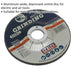Aluminium Oxide DPC Metal Grinding Disc - 115 x 6mm - 22mm Bore Depressed Centre Loops