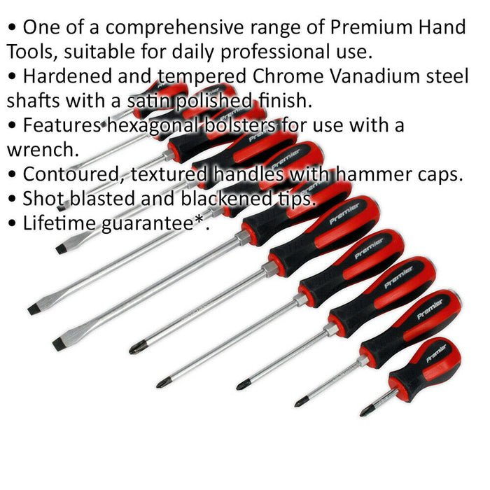 11 PACK Hammer Through Screwdriver Set - Hardened Steel Hammer Strike Chisel Cap Loops