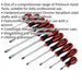 11 PACK Hammer Through Screwdriver Set - Hardened Steel Hammer Strike Chisel Cap Loops