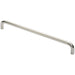 Round D Bar Pull Handle 469 x 19mm 450mm Fixing Centres Bright Steel Loops