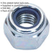 100 PACK - Zinc Plated Nylon Locknut Bolt - 1.25mm Pitch - M8 - DIN 982 - Metric Loops