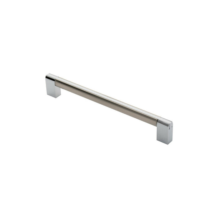 4x Multi Section Straight Pull Handle 224mm Centres Satin Nickel Polished Chrome Loops